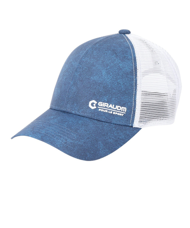 帽子 サンドパターン メッシュキャップ 青 CP5S0002-WA897-GRST BLU 吸汗速乾 リフレクター 接触冷感 通気性 シンプル