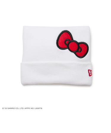 ニューエラ（NEW ERA）帽子 スクエアニット HELLO KITTY リボン 14348584