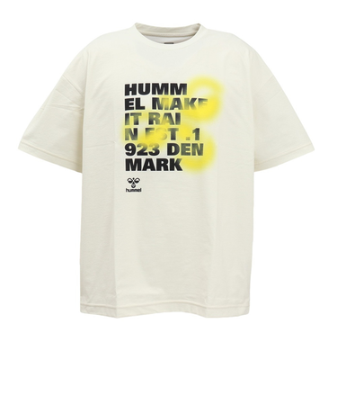 ヒュンメル（hummel）スポーツウェア コットンライク Tシャツ ユニセックス オフホワイト UVカット XB HAPB4094XB-11