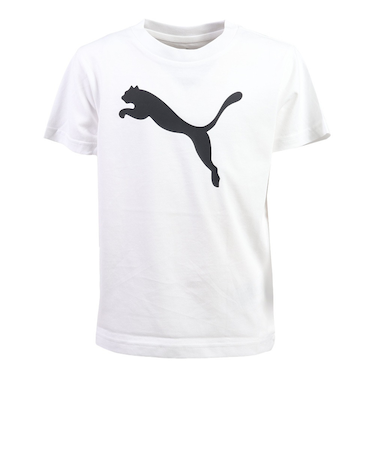 プーマ（PUMA）ジュニア ESS キャットロゴ 半袖Tシャツ 687784 02 WHT
