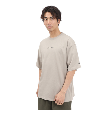 ニューエラ（NEW ERA）オーバーサイズド コットン 半袖Tシャツ Handwritten Logo 14410077