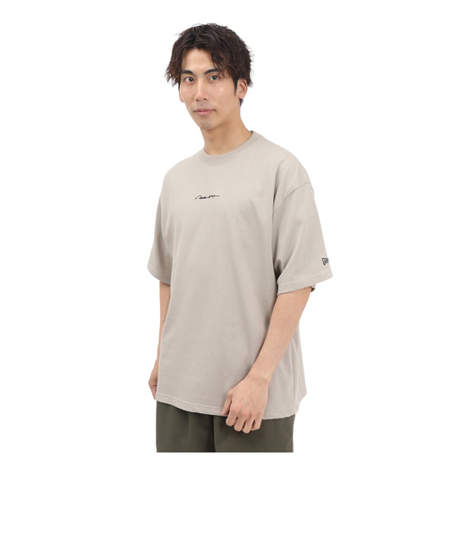 ニューエラ（NEW ERA）オーバーサイズド コットン 半袖Tシャツ Handwritten Logo 14410077