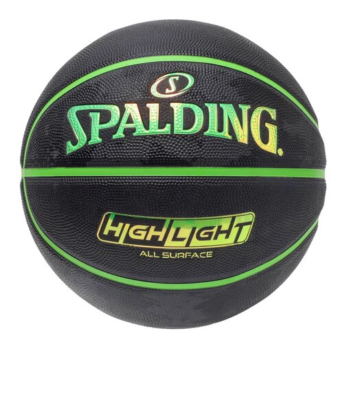 スポルディング（SPALDING）バスケットボール 7号球 ハイライト グリーン 85-151J