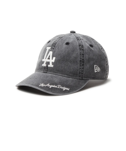 ニューエラ（NEW ERA）帽子 9THIRTY MLB Visor Logo ロサンゼルス･ドジャース アシッドウォッシュ 黒 Mサイズ 14388707 …