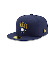 ニューエラ（NEW ERA）帽子 キャップ 59FIFTY MLBオンフィールド ミルウォーキー･ブリュワーズ ホーム 14524872