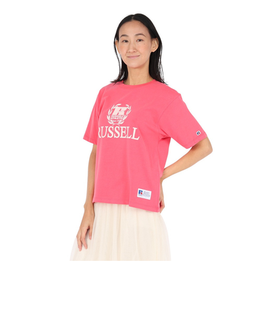 ラッセル（RUSSELL）カレッジプリント 半袖Tシャツ RBL25S1002 ROS