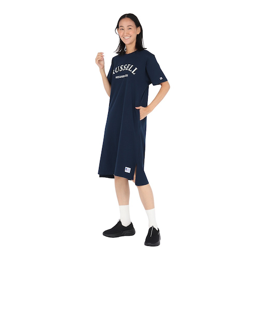 ラッセル（RUSSELL）半袖 ワンピース RBL25S1007 NVY