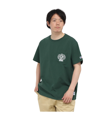 ラッセル（RUSSELL）イーグルポケット 半袖Tシャツ RBM25S0011 DGRN