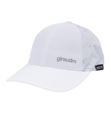 帽子 ジュニア レーザーカット メッシュキャップ 白 CP5S0009-WA899-GRST WHT 吸汗速乾 リフレクター 接触冷感 通気性