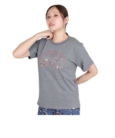 エルケクス（ELKEX）半袖Tシャツ EMBROIDERY ワイド EKL5S10041 CGRY
