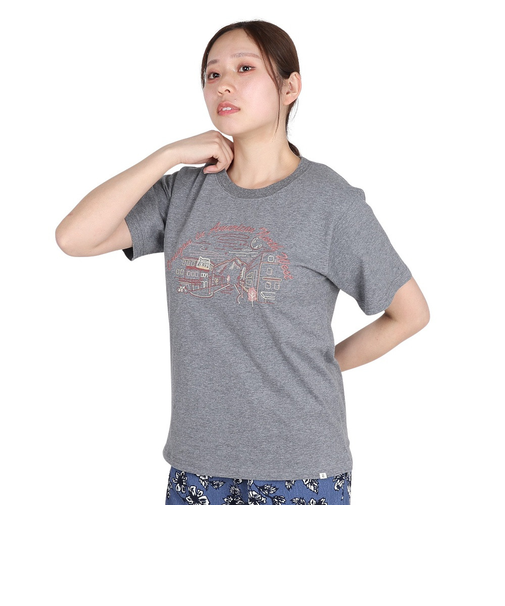 エルケクス（ELKEX）半袖Tシャツ EMBROIDERY ワイド EKL5S10041 CGRY