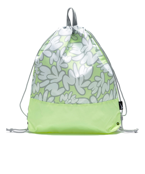ナイキ（NIKE）水泳バッグ プリントベーシックドローストリングバッグ 緑 10L 1994034-254 手提げ ナップザック 新年度 新学期 新調 小学生…