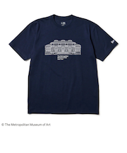 ニューエラ（NEW ERA）半袖 コットン Tシャツ The Met ミュージアム ネイビー レギュラーフィット 14457273