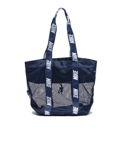 ナイキ（NIKE）水泳バッグ メッシュトートプールバッグ ネイビー 1994036-019 防水 通気性 部活 スイムバック バッグ