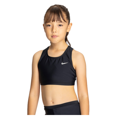 ナイキ（NIKE）スクール水着 ジュニア 女子 水泳 スイムブラトップ 黒 140-170センチ 1991110-009 スイムブラトップ インナー 海 プー…