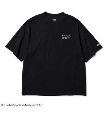 ニューエラ（NEW ERA）半袖 オーバーサイズド コットン Tシャツ The Met ブラック 14457270