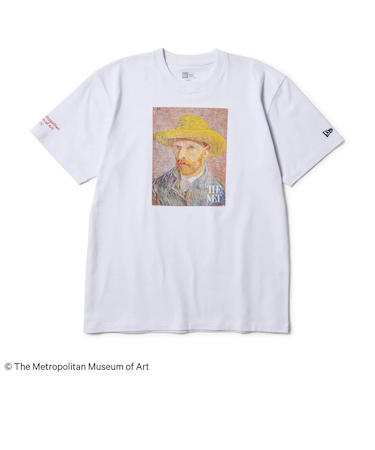 ニューエラ（NEW ERA）半袖 コットン Tシャツ The Met フィンセント・ファン・ゴッホ ホワイト レギュラーフィット 14457274