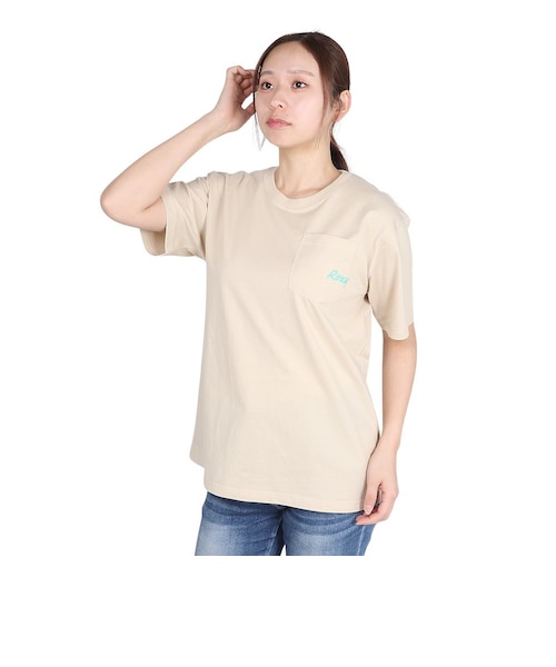ロキシー（ROXY）FING ON VACATION 半袖Tシャツ 25SPRST251607YBEG