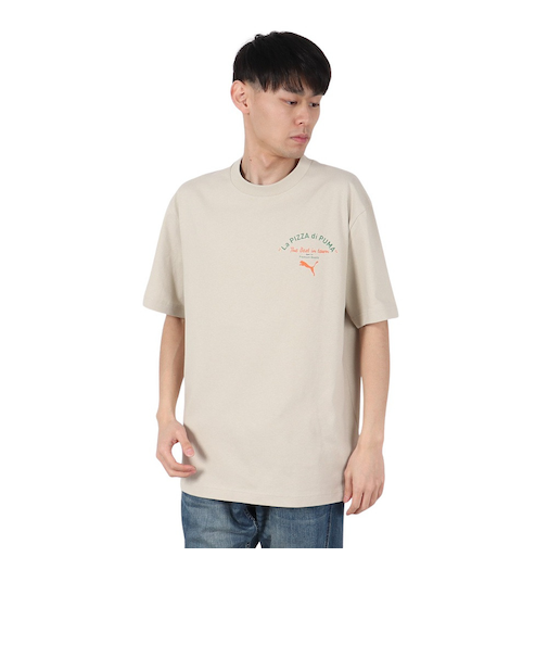 プーマ（PUMA）MWQ HOG 半袖Tシャツ PIZZ 633125 68 OWHT