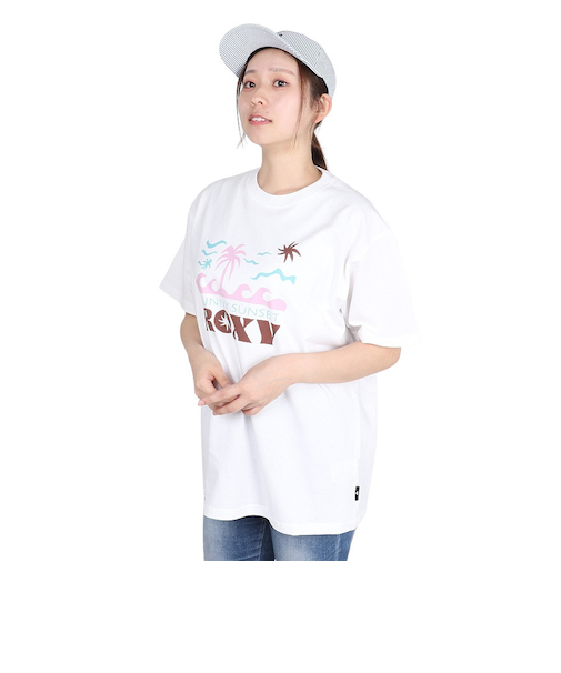 ロキシー（ROXY）サニーサンセット 半袖Tシャツ 25SPRST251602YWHT
