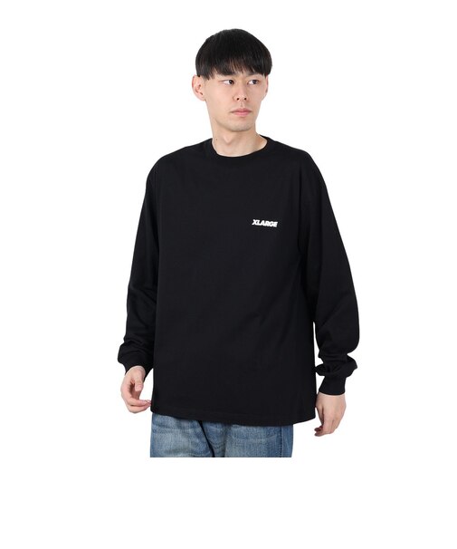エクストララージ（XLARGE）BACKSIDE OG 長袖Tシャツ 101251011006-BLACK