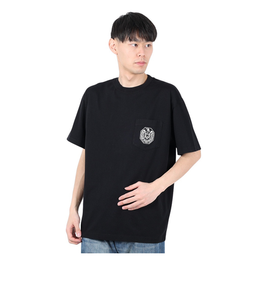 エクストララージ（XLARGE）EAGLE 半袖ポケットTシャツ 101251011016-BLACK