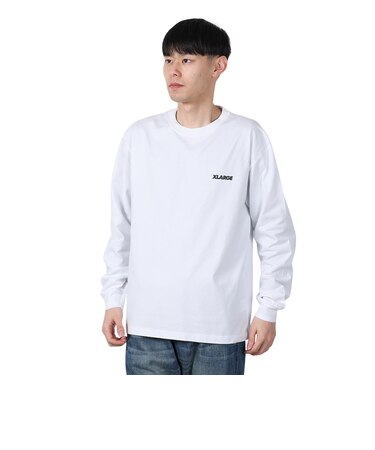 エクストララージ（XLARGE）BACKSIDE OG 長袖Tシャツ 101251011006-WHITE