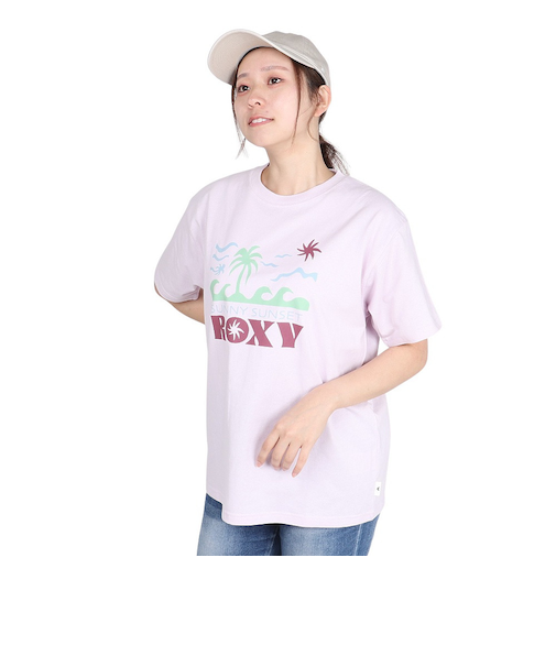 ロキシー（ROXY）サニーサンセット 半袖Tシャツ 25SPRST251602YPNK
