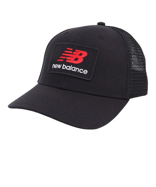ニューバランス（new balance）帽子 スタックドロゴトラッカー キャップ 黒 LAH51016BK ファッション おしゃれ スト系 カジュアル メッシ…