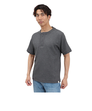 エルケクス(ELKEX)半袖 ワッフル HENLEY Tシャツ EKM5S10018 CGRY