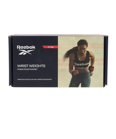 リーボック（REEBOK）リストウエイト フレックスロック 1kg 黒 RAWT-11261 重り 手首 アンクル ウエイトトレーニング 2個セット