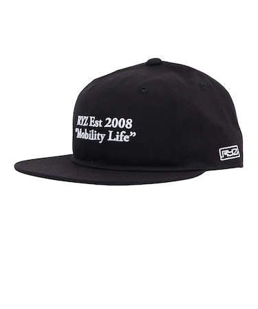 ライズ（RYZ）帽子 モビライロゴBBキャップ 黒 RZ20ST25SS0047 BLK ファッション おしゃれ スト系 カジュアル シンプル 外出 お出かけ