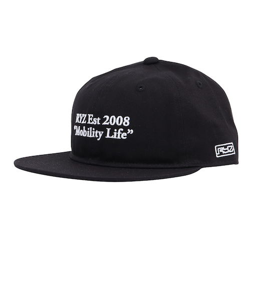 ライズ（RYZ）帽子 モビライロゴBBキャップ 黒 RZ20ST25SS0047 BLK ファッション おしゃれ スト系 カジュアル シンプル 外出 お出かけ