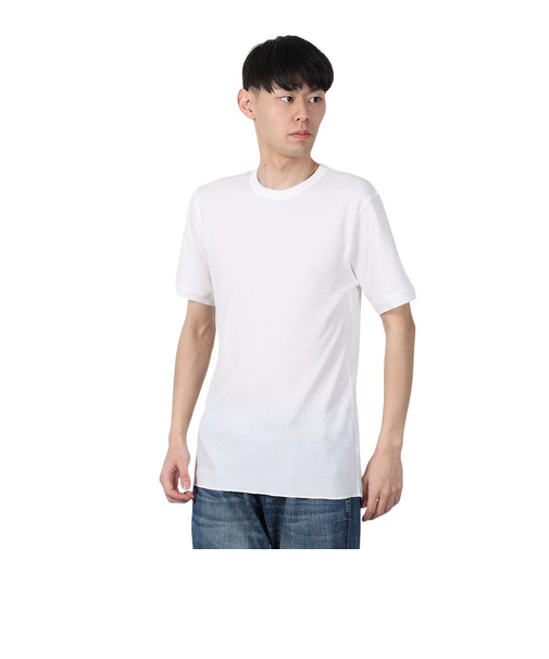 ヘルスニット（Healthknit）ベーシックワッフル クルーネック 半袖Tシャツ 602S OFF