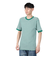 ヘルスニット（Healthknit）ベーシックワッフル クルーネック 半袖Tシャツ ボーダー 602S GRN/OFF