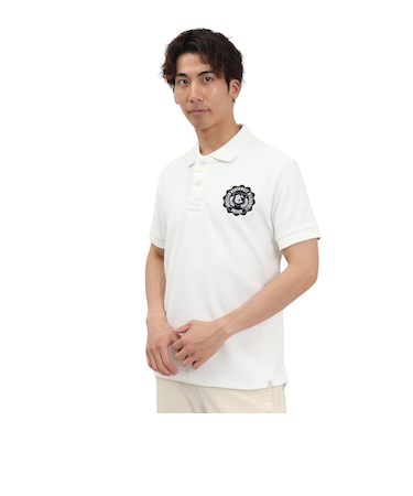 エルケクス（ELKEX）PIQUE 半袖ポロシャツ EMB EKM5S10020 WHT