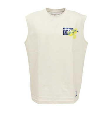 ヒュンメル（hummel）スポーツウェア コットンライク ノースリーブ Tシャツ 袖なし ホワイト ドライ HAPB5120XB-11