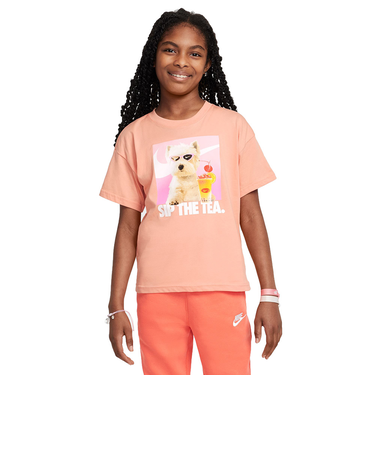 ナイキ（NIKE）スポーツウェア ガールズ 半袖 Tシャツ HQ2337-844