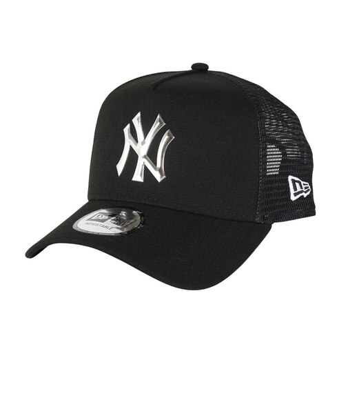 ニューエラ(NEW ERA)帽子 キャップ 940 A-Frame トラッカー TPU ロゴ ニューヨーク・ヤンキース 黒 14388593 シンプル カジュ…