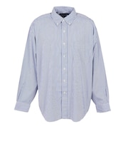 ストライプド ビッグ シャツ MNPOWOV16824198999