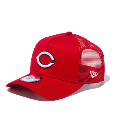 ニューエラ(NEW ERA)帽子 キャップ 9FORTY A-Frame トラッカー 広島東洋カープ 赤 14524979 シンプル カジュアル 野球 おしゃれ