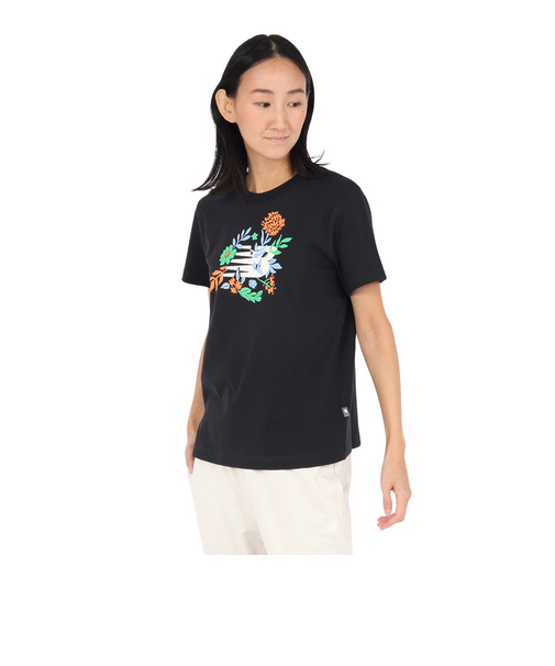 ニューバランス（new balance）フラワーグラフィックTシャツ WT51931BK