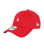 ニューエラ（NEW ERA）帽子 キャップ 920 ミニロゴ ロサンゼルス・ドジャース 赤 Mサイズ 14682980 シンプル カジュアル 野球 おしゃれ