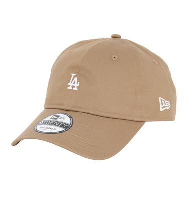 ニューエラ（NEW ERA）帽子 キャップ 920 ミニロゴ ロサンゼルス・ドジャース カーキ Mサイズ 4682985 シンプル カジュアル 野球 おしゃれ
