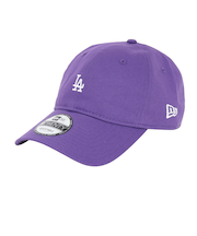 ニューエラ（NEW ERA）帽子 キャップ 920 ミニロゴ ロサンゼルス・ドジャース 紫 Mサイズ 14682981 シンプル カジュアル 野球 おしゃれ