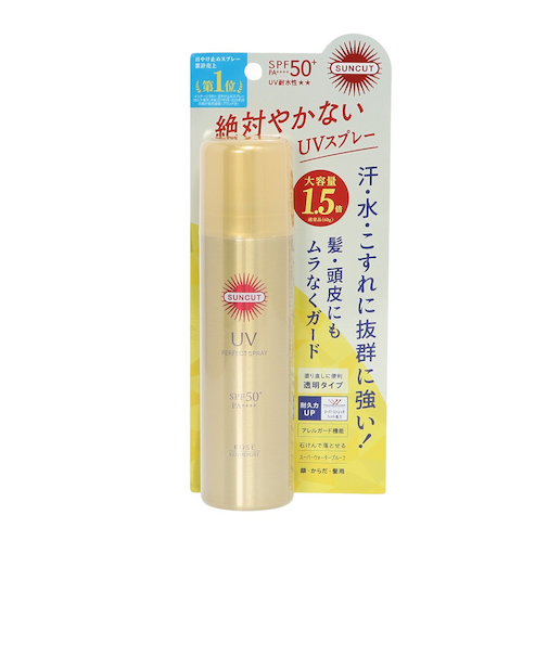 コーセー（KOSE）サンカットR パーフェクトUVスプレー 90g ウォータープルーフ UVカット 紫外線対策 美容