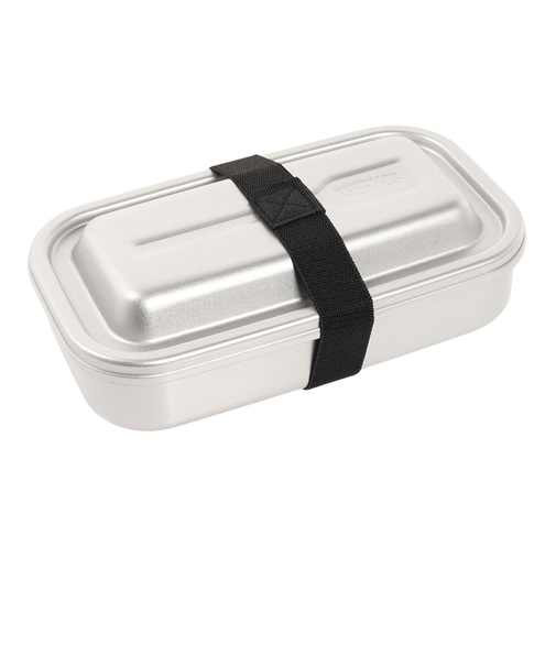 サーモス(THERMOS)ランチボックス シルバー 800ml DAA-800 SL ふっ素 アルミ製 1段弁当 食洗器対応 弁当箱 ベルト付き 仕切り オフ…