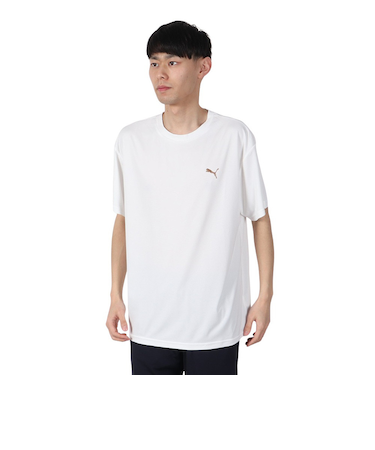 プーマ（PUMA）ドライプラス AOP ロゴ Tシャツ 527820 02 WHT