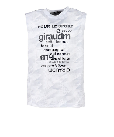 ジュニア ドライプラス15 メッシュ タンクトップ GNST CT5S0054-TR865-GRJY WHT