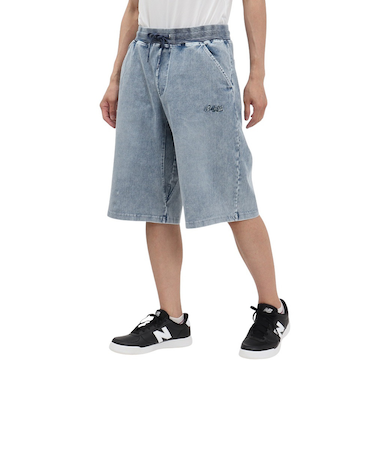インディゴクロップドパンツ BU244580873 L/BLUE